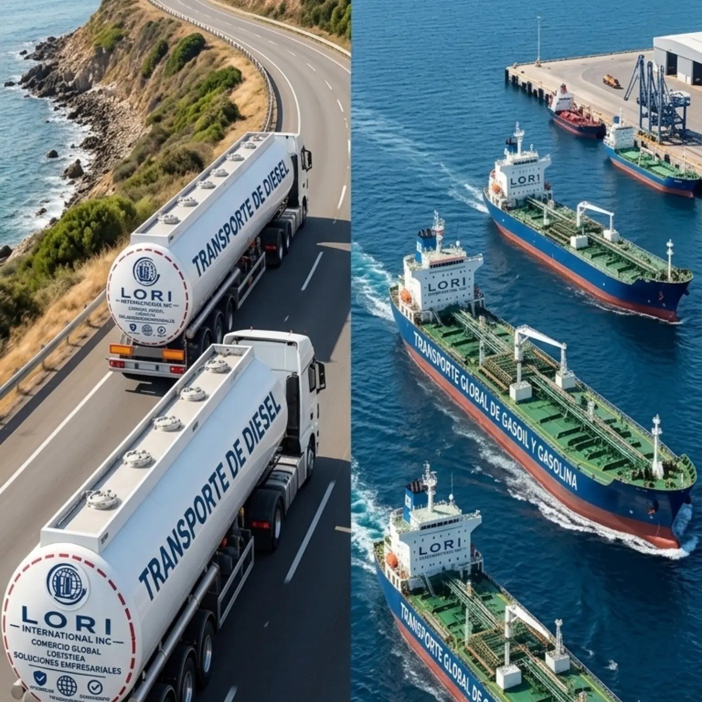 Transporte terrestre y marítimo de combustibles